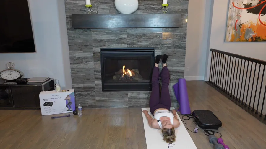 Instructor demonstrating a guided floor routine
